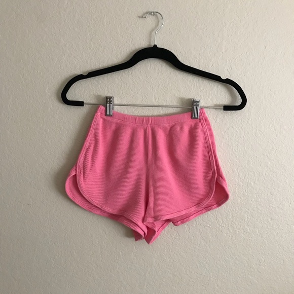 Brandy Melville Pants - John Galt Hot Pink Thermal Lisette Shorts